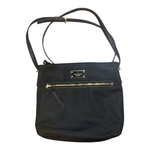 Kate Spade Dessi Wilson Road Black Nylon Crossbody Bag Purse 9x11